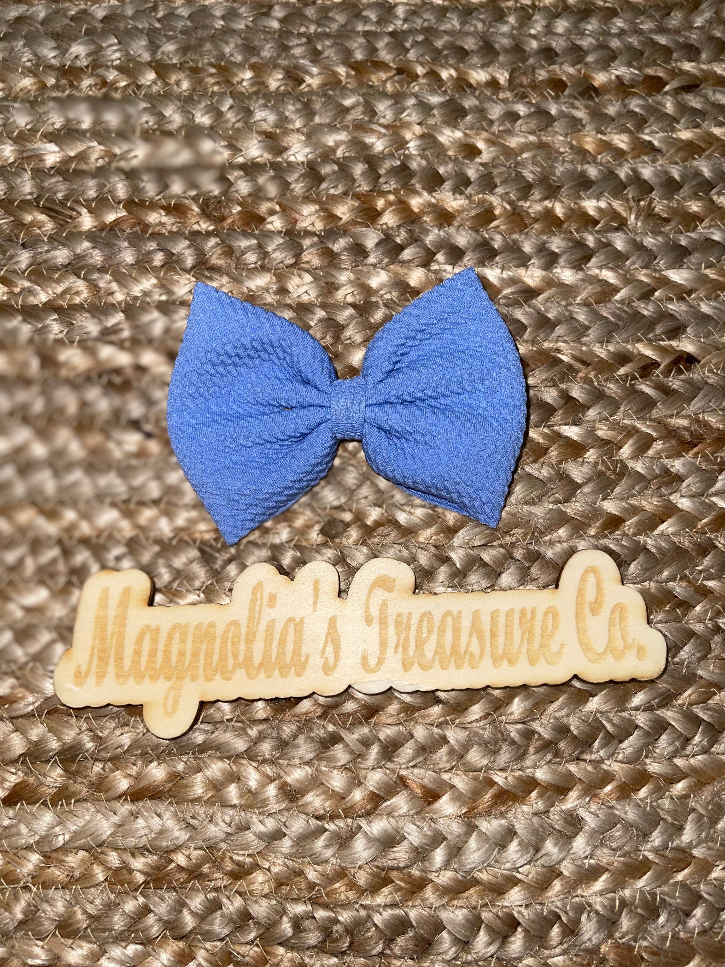 Blue bow
