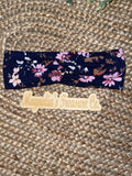 Blue floral headband