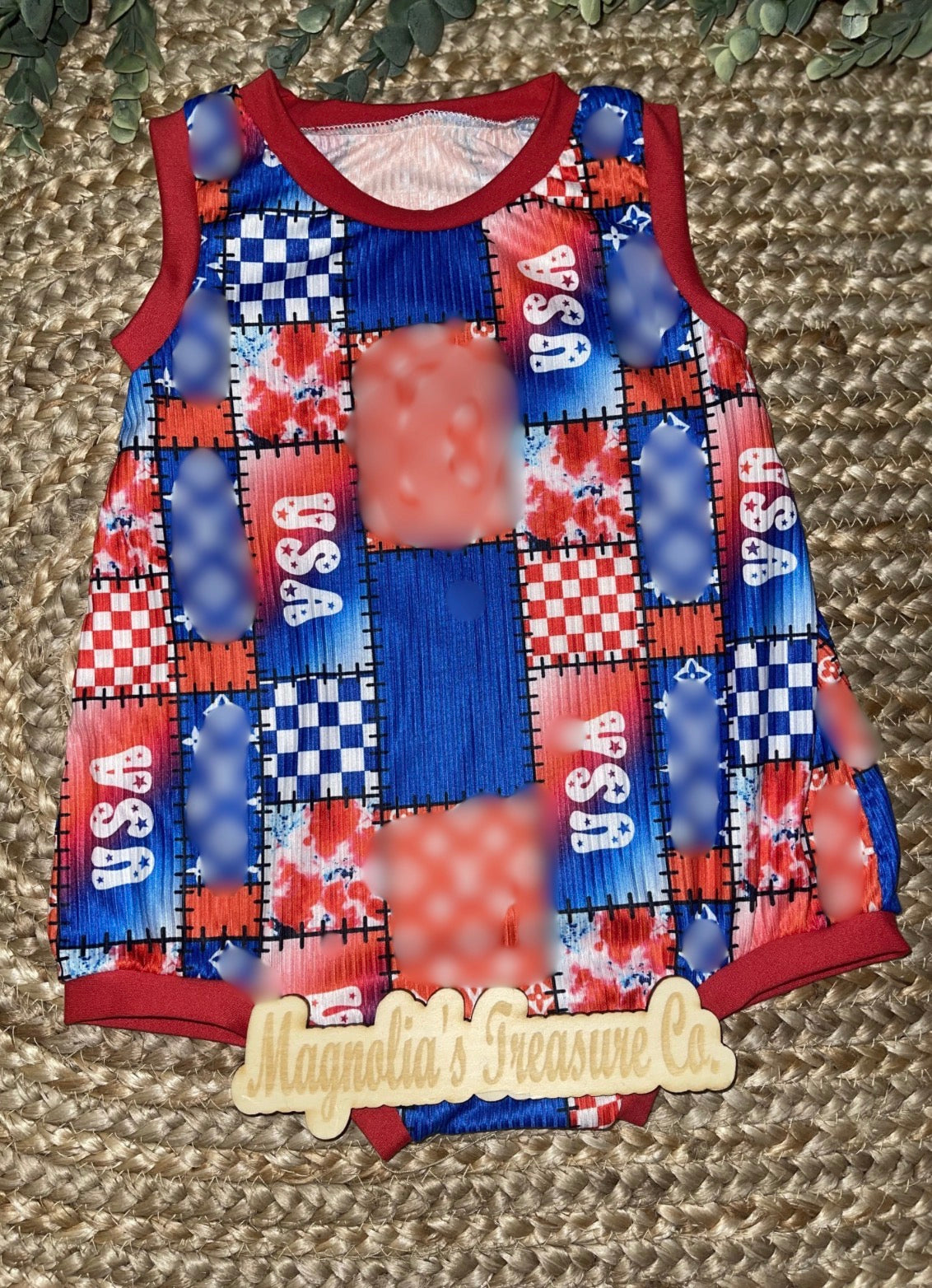 USA bubble tank romper