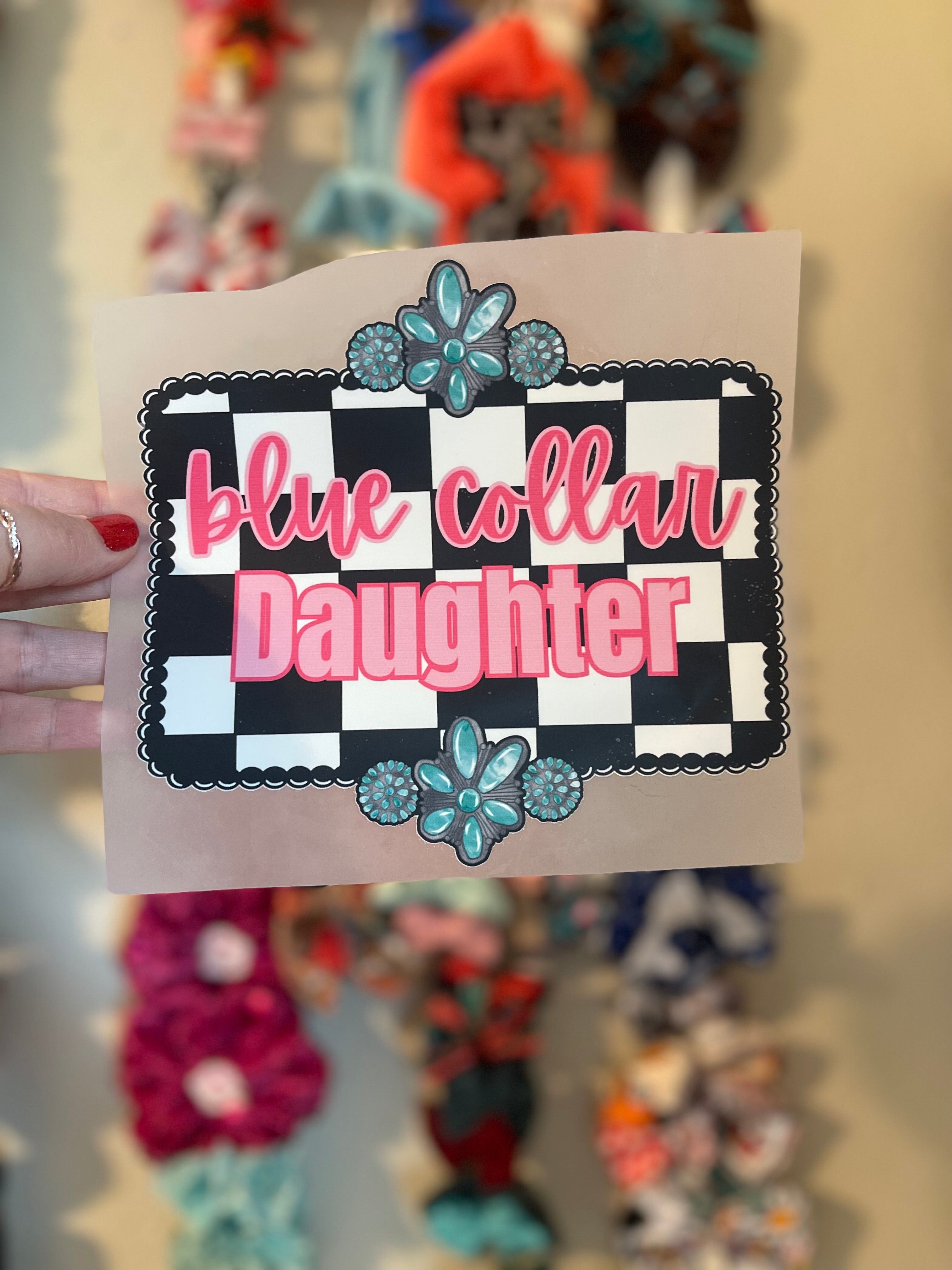 Blue collar daughter (toddler)