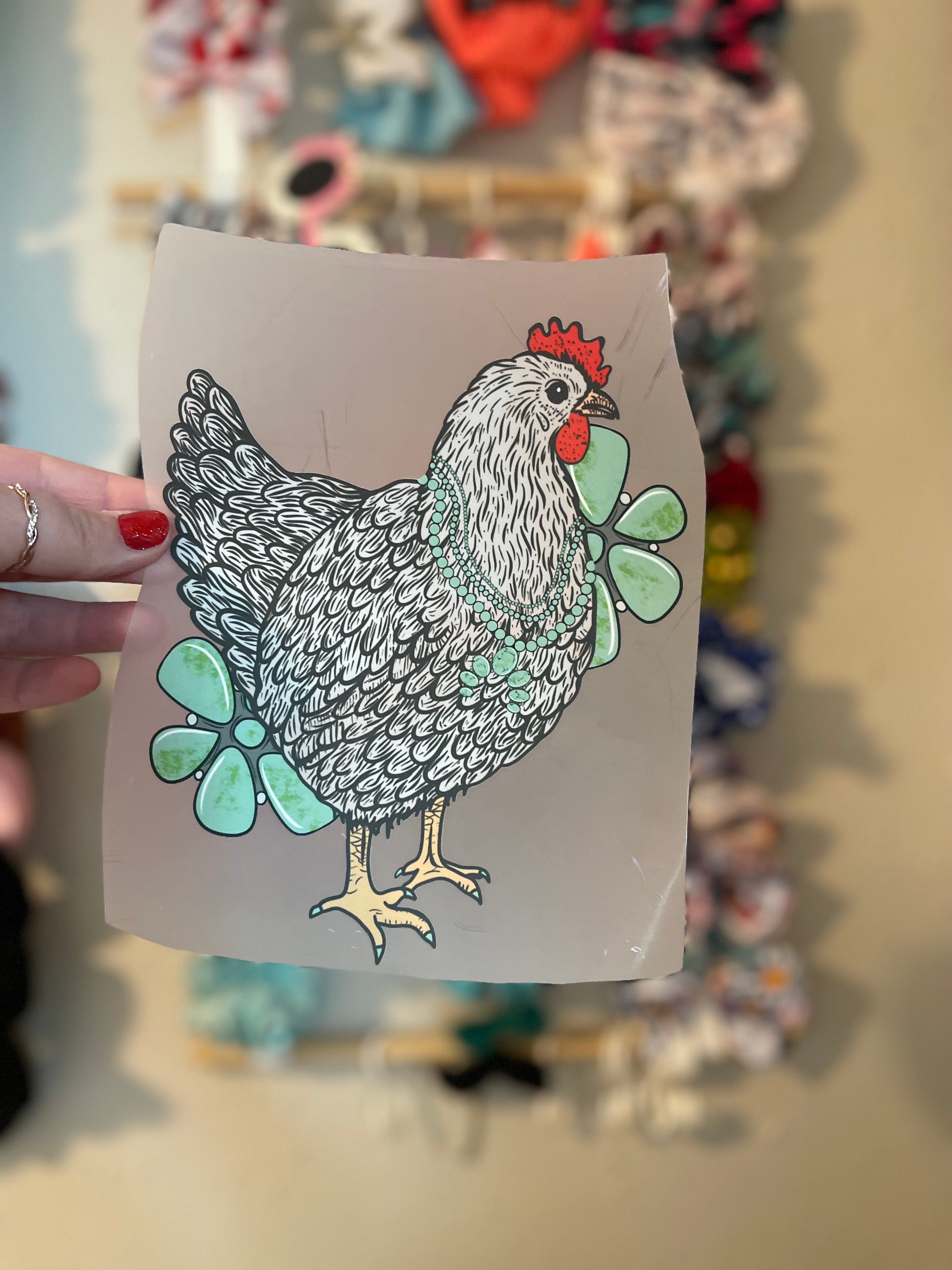 Turquoise chicken (toddler)