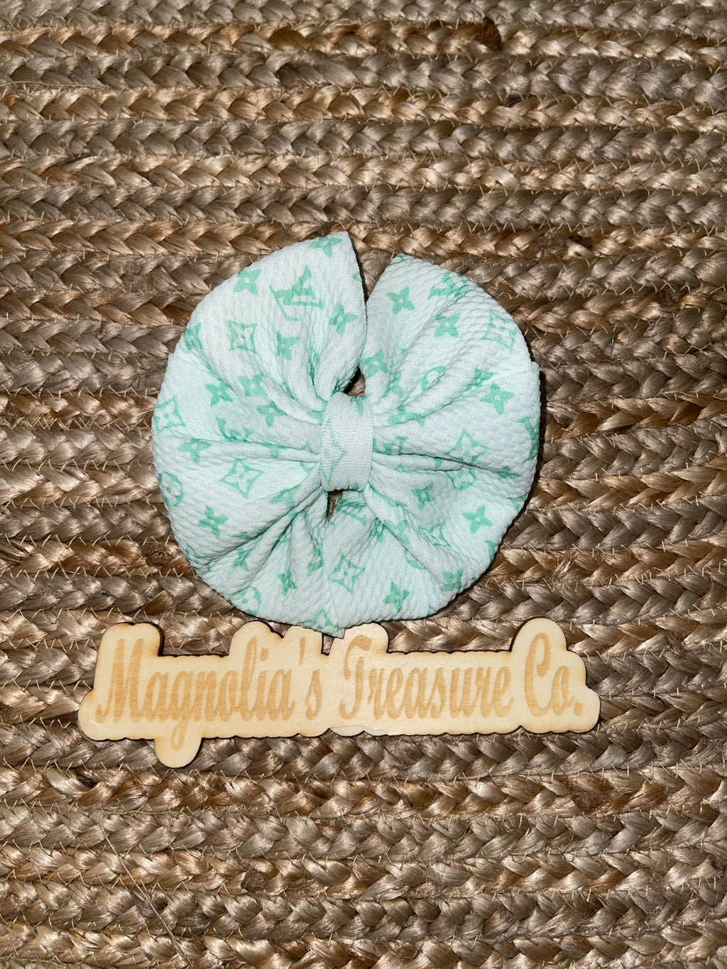 Light green boo-g bows