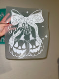 Spooky pumpkins (adult) white