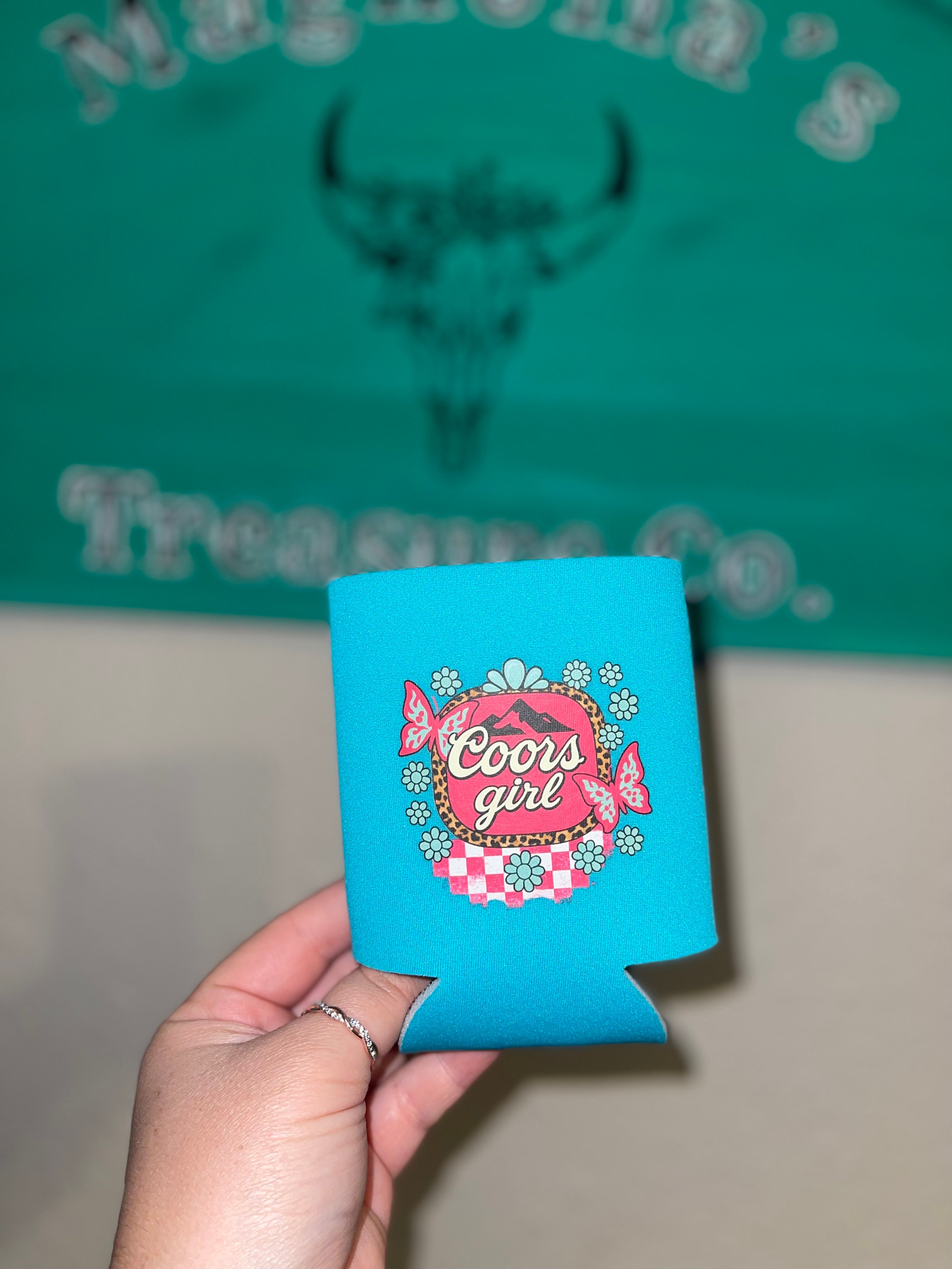 Butterfly mountain koozie
