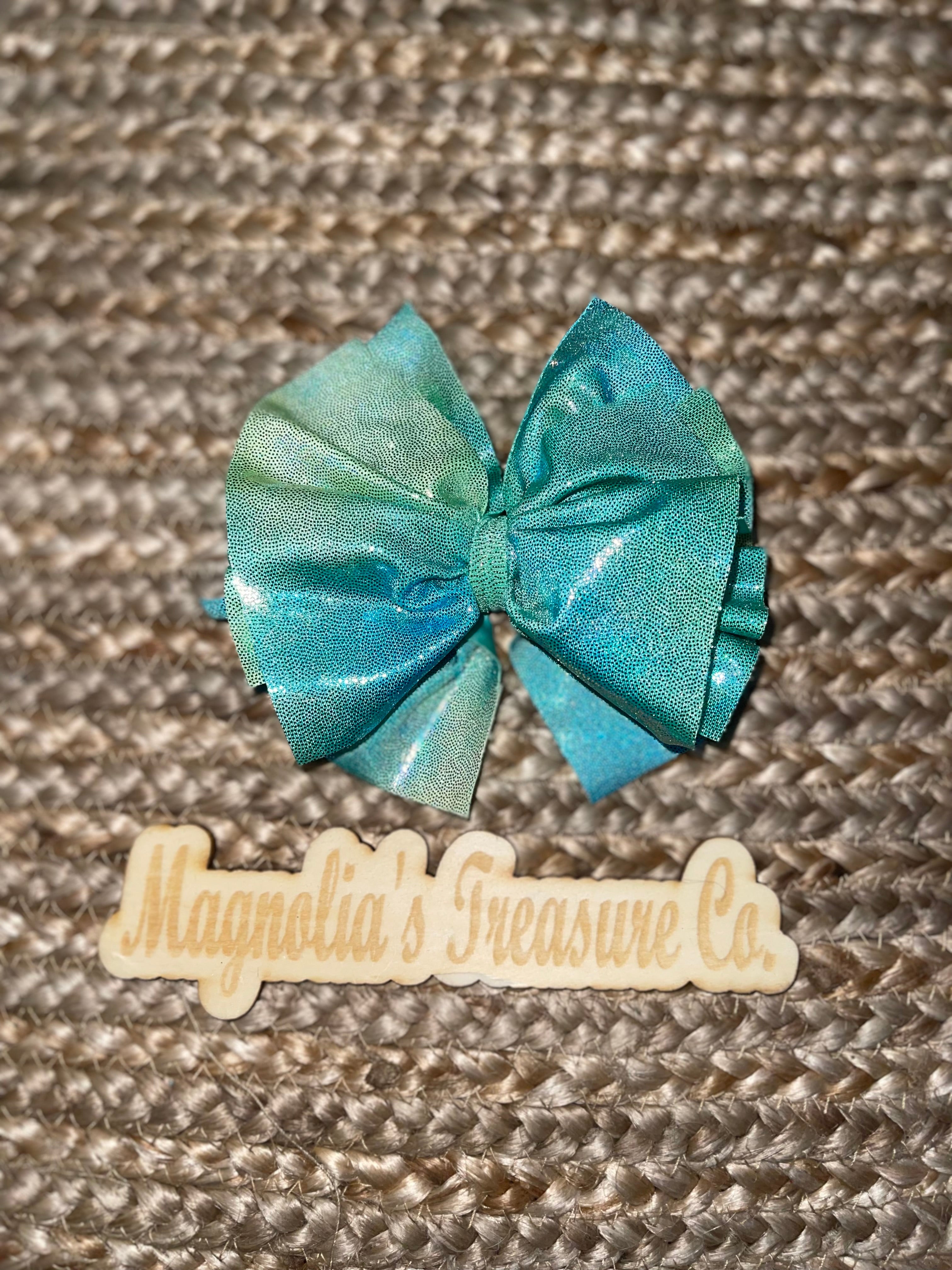 Shredded holo swim bow
