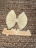 Yellow dots bow