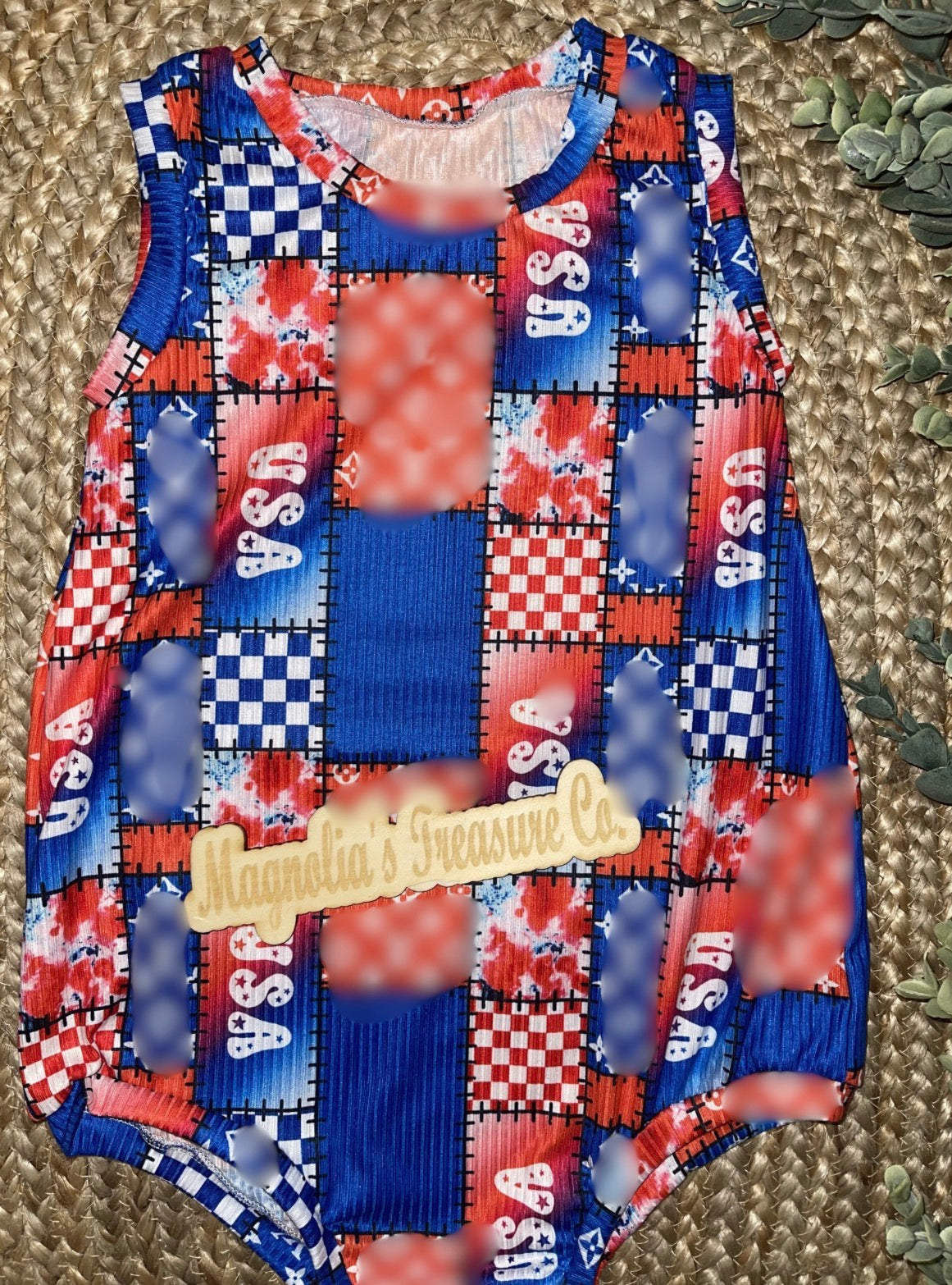 USA bubble tank romper