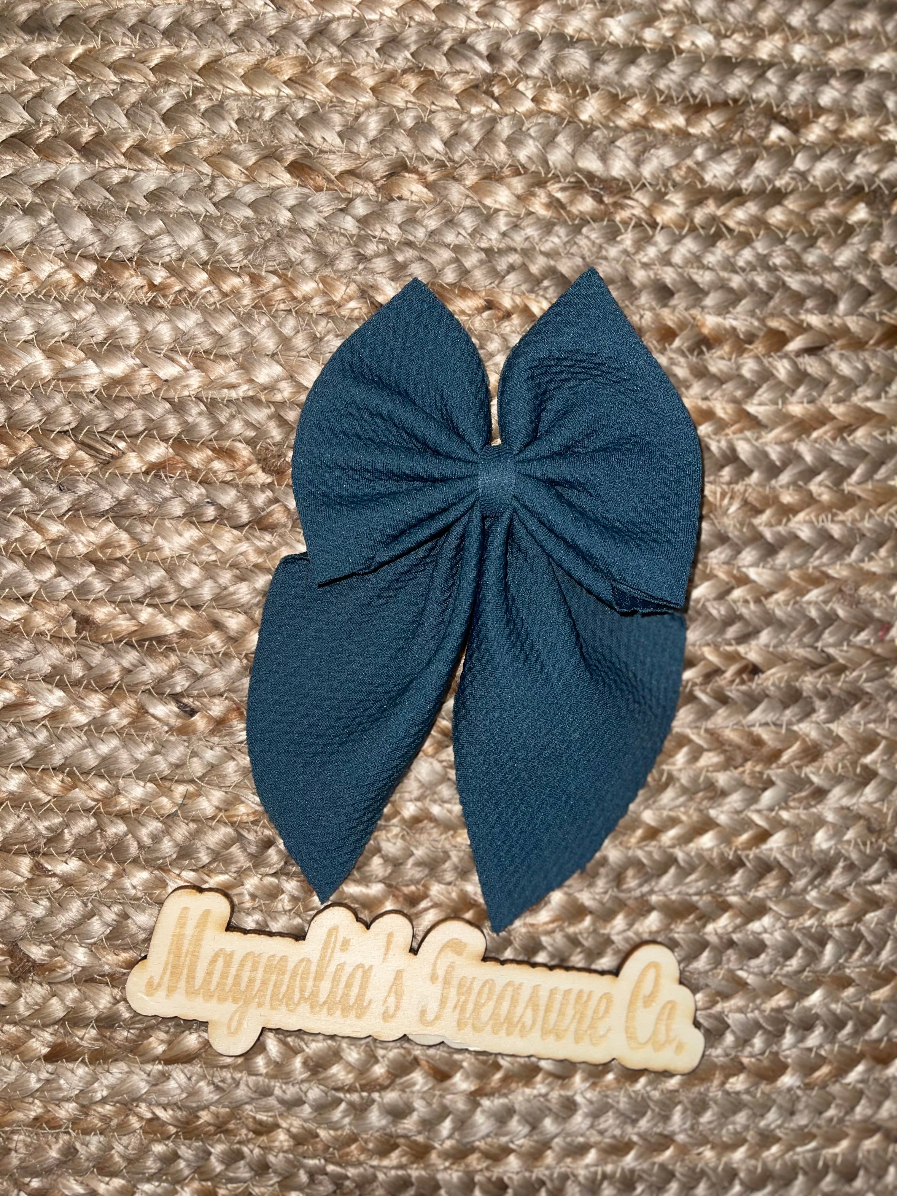 Dark blue sailor bow