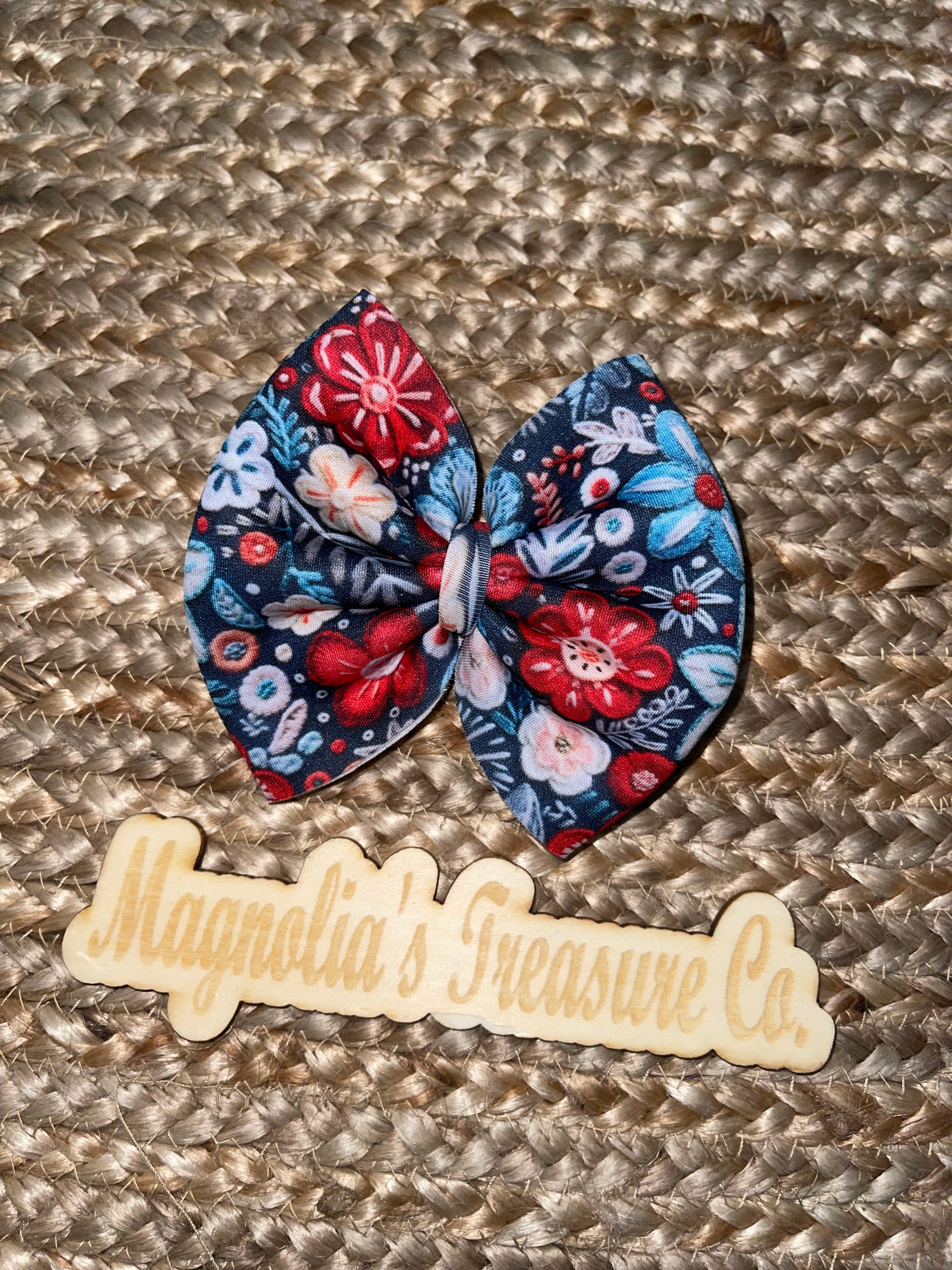 Festive floral bow