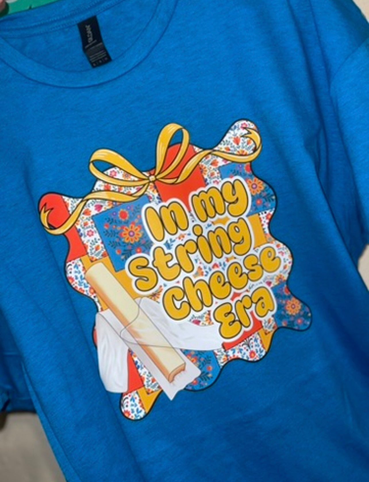 String cheese tee