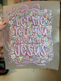 Tell you about my Jesus (adult)