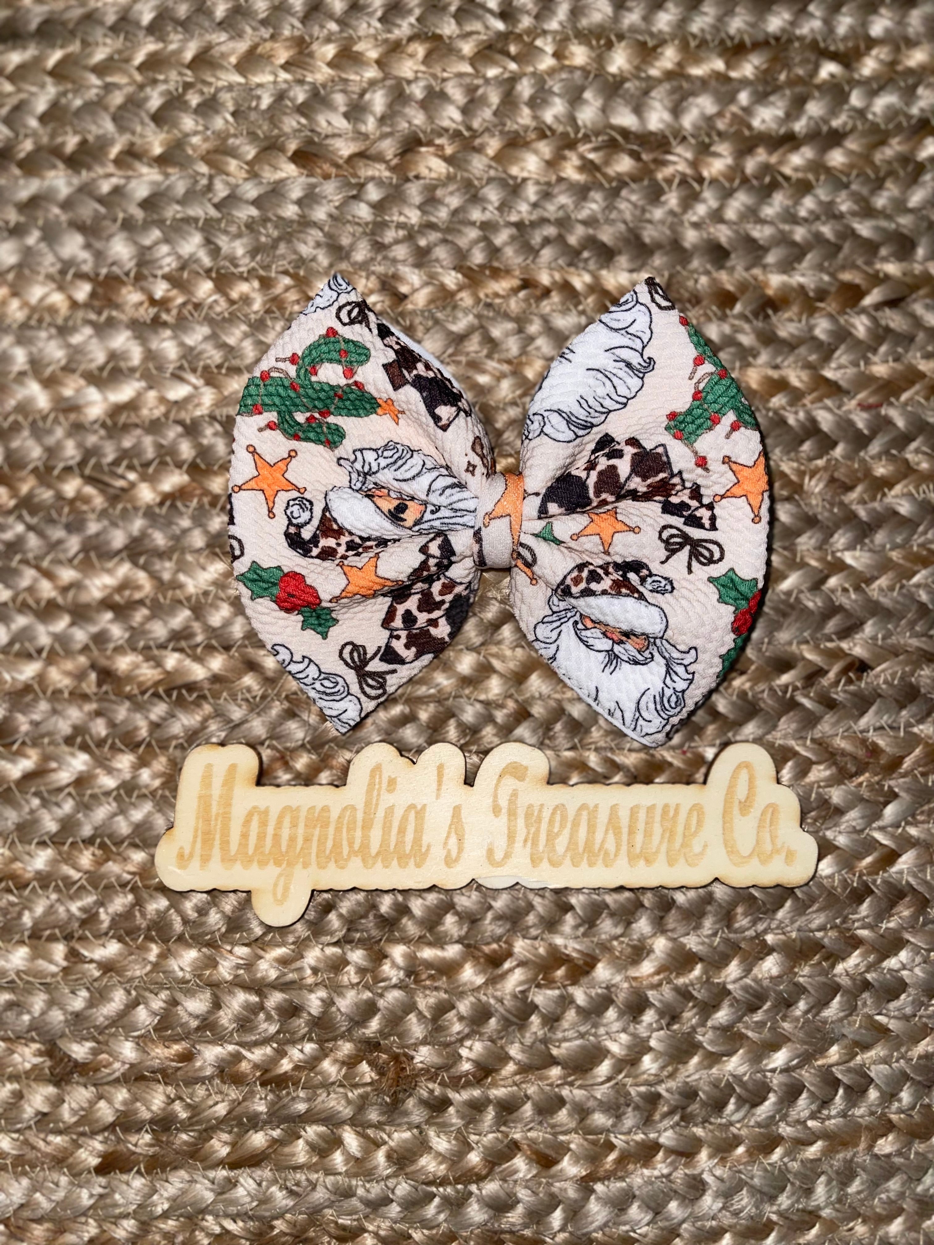 Western Christmas bow