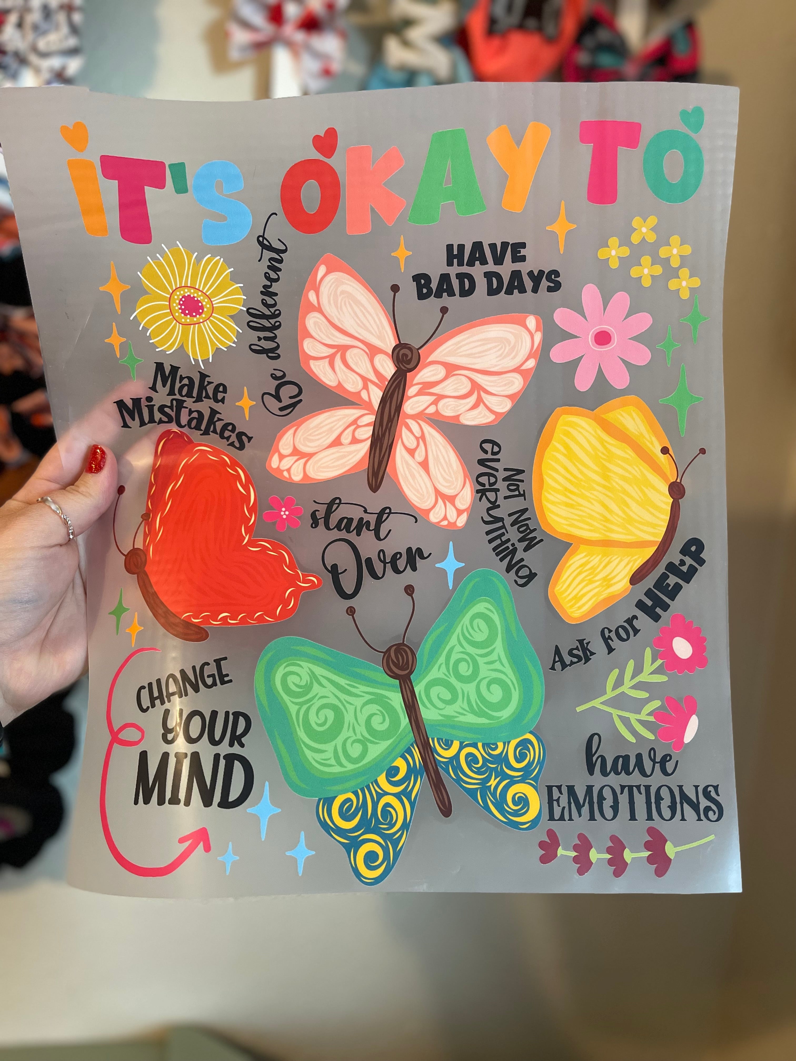 Butterfly affirmations (adult)