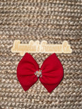 Red with pearl charm