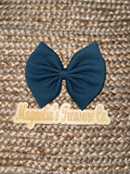 Dark blue bow