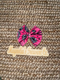 Girly checkered bow